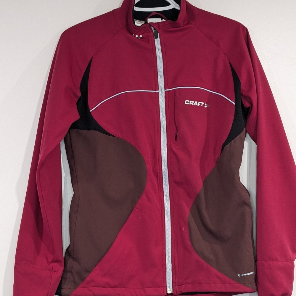 *3/$10* Craft Zip Up Cycling Jacket Fuchsia Black Size Small